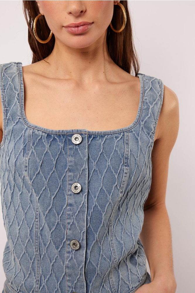 ELISSA TOP 25ZSF11 902 DENIM LIGHT BLUE